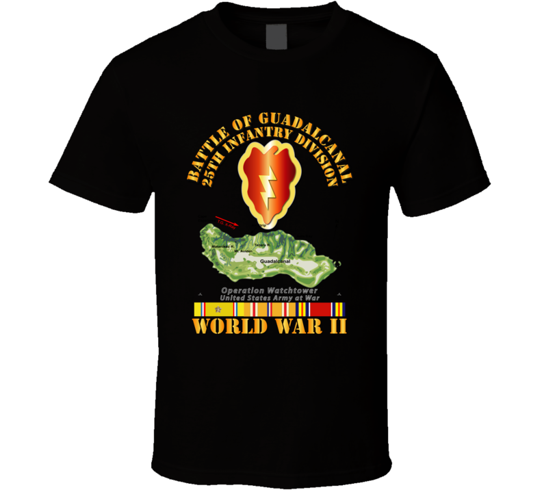 Army - 25th Infantry Division - Wwii - Guadalcanal T-shirt