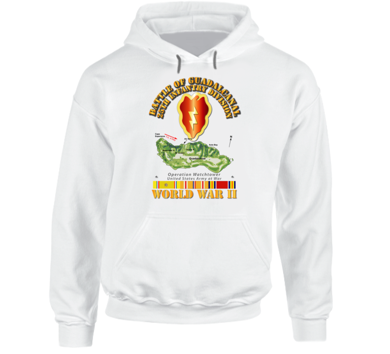 Army - 25th Infantry Division - Wwii - Guadalcanal Hoodie
