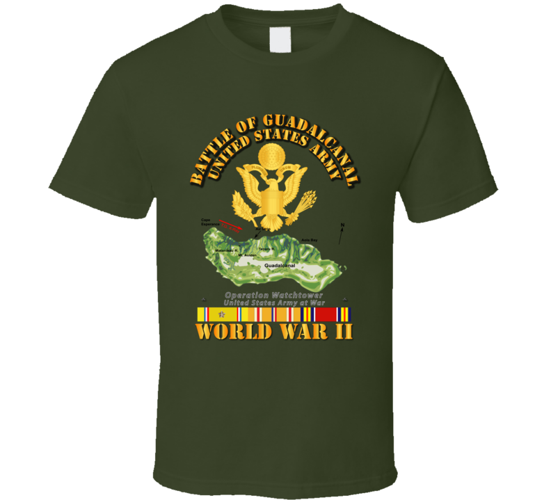 Army - United States Army - Wwii - Guadalcanal T-shirt