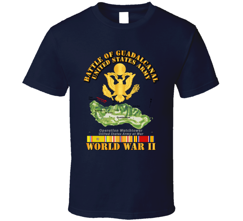 Army - United States Army - Wwii - Guadalcanal T-shirt