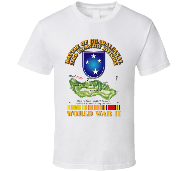 Army - 23rd Infantry Division - Wwii - Guadalcanal T-shirt