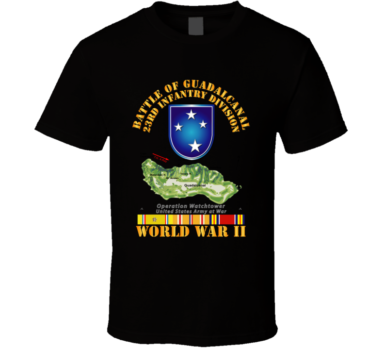 Army - 23rd Infantry Division - Wwii - Guadalcanal T-shirt