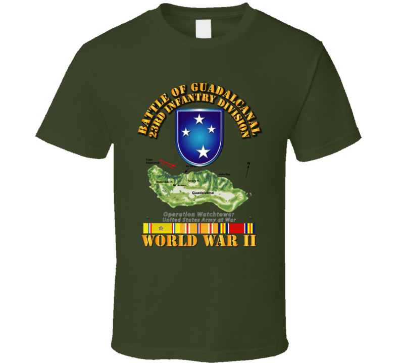 Army - 23rd Infantry Division - Wwii - Guadalcanal T-shirt
