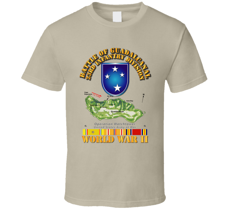 Army - 23rd Infantry Division - Wwii - Guadalcanal T-shirt