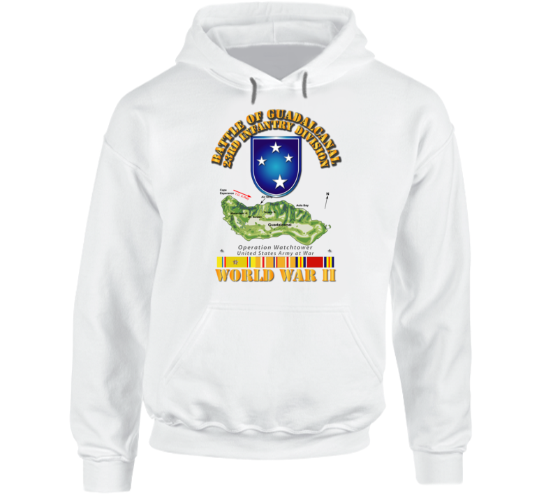 Army - 23rd Infantry Division - Wwii - Guadalcanal Hoodie