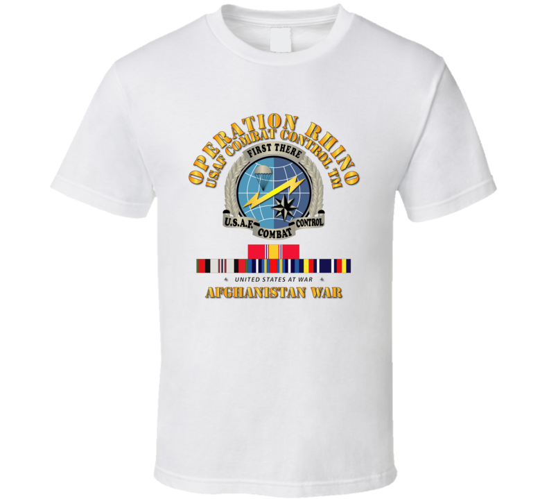 Sof - Operation Rhino - Afghanistan - Usaf Combat Control W Svc - T-shirt