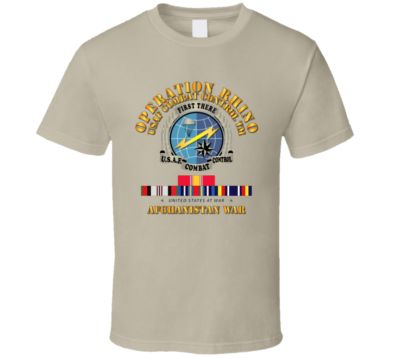 Sof - Operation Rhino - Afghanistan - Usaf Combat Control W Svc - T-shirt