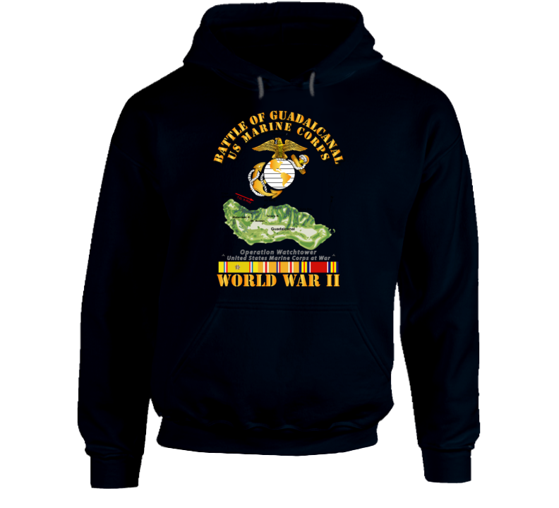 Usmc - Us Marine Corps - Wwii - Guadalcanal Hoodie