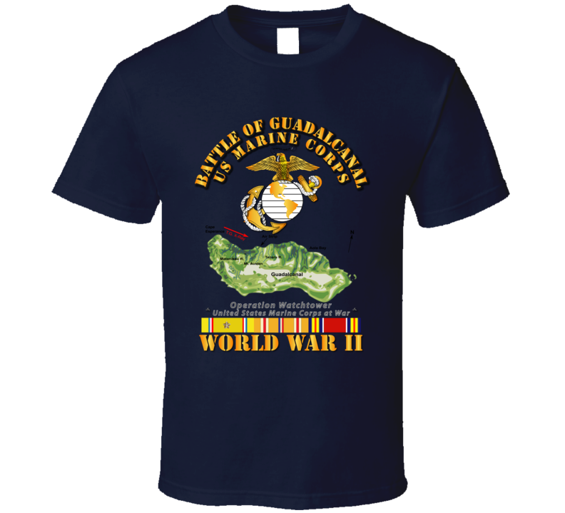 Usmc - Us Marine Corps - Wwii - Guadalcanal T- Shirt