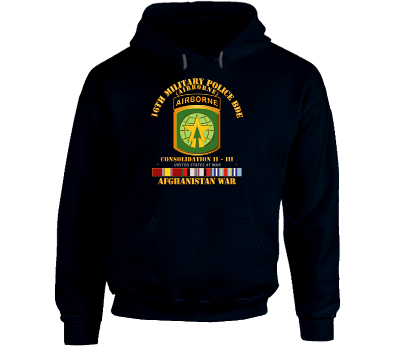 Army - 16th Mp Bde - Afghanistan War W Svc Hoodie