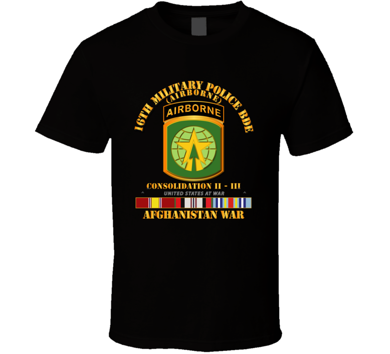 Army - 16th Mp Bde - Afghanistan War W Svc T-shirt