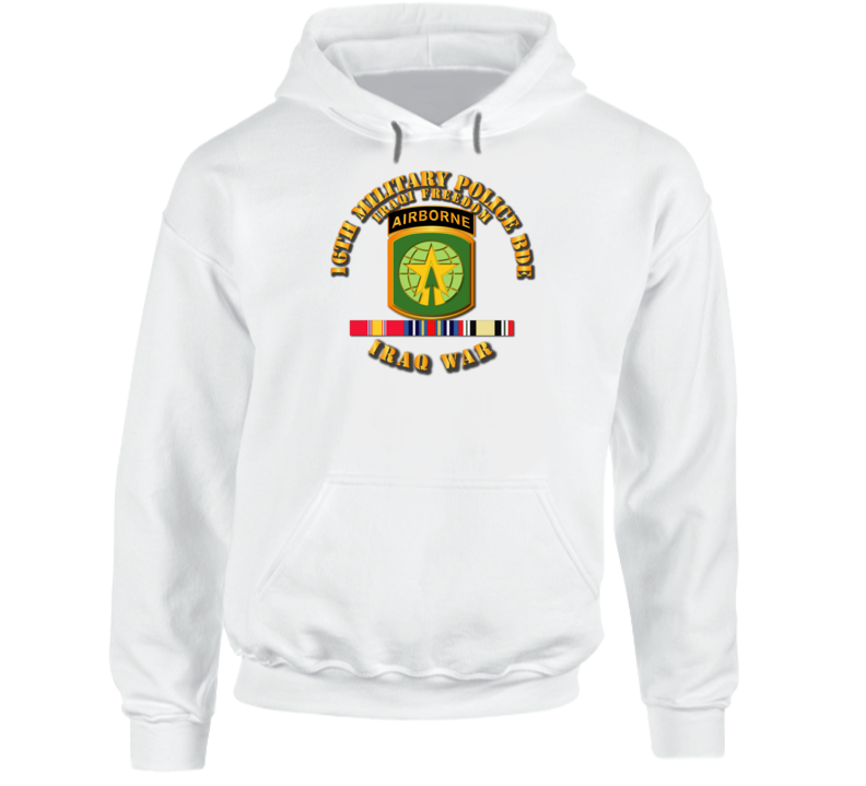Army - 16th Military Police Bde - Oif W Svc Ribbons Hoodie