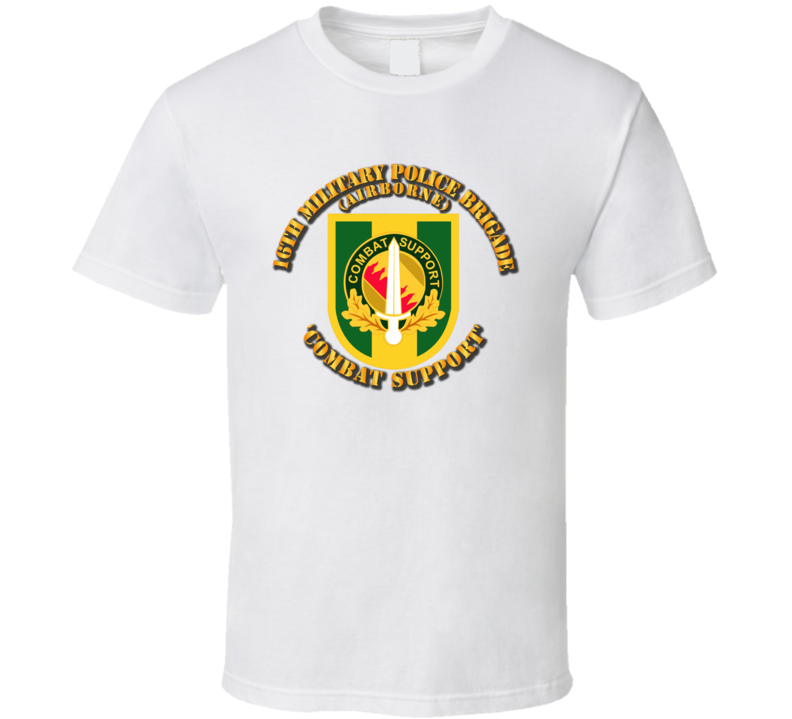 Army - Flash - 16th Mp Bde W Dui T-shirt