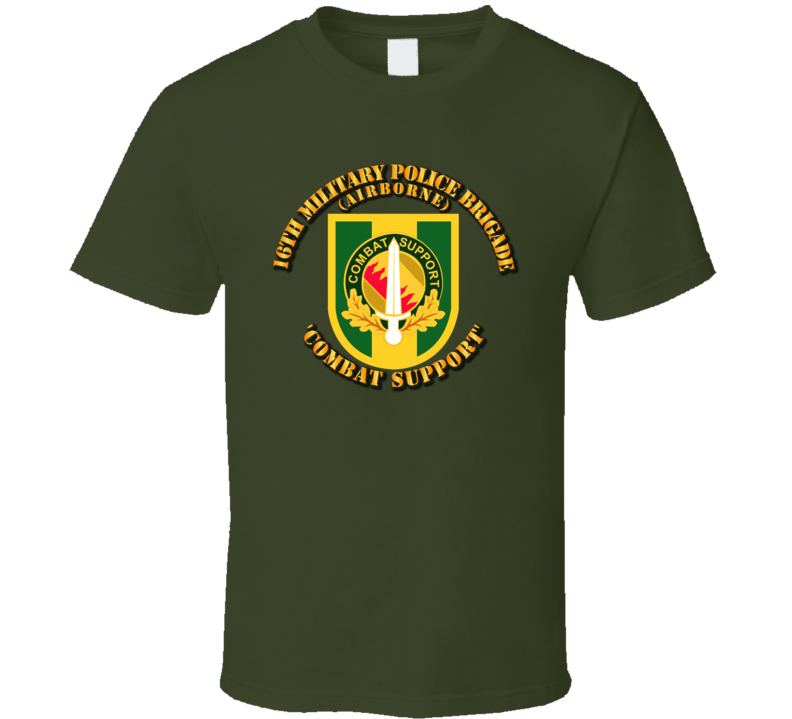 Army - Flash - 16th Mp Bde W Dui T-shirt