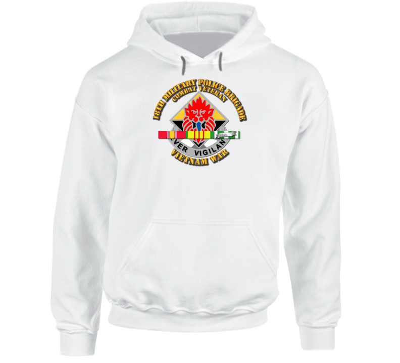 Army - 18th Mp Bde - Dui - Vn War  W Svc Ribbons Hoodie