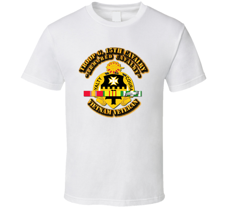 Troop G, 5th Cavalry (armored Cavalry) W Svc Ribbons - T-shirt