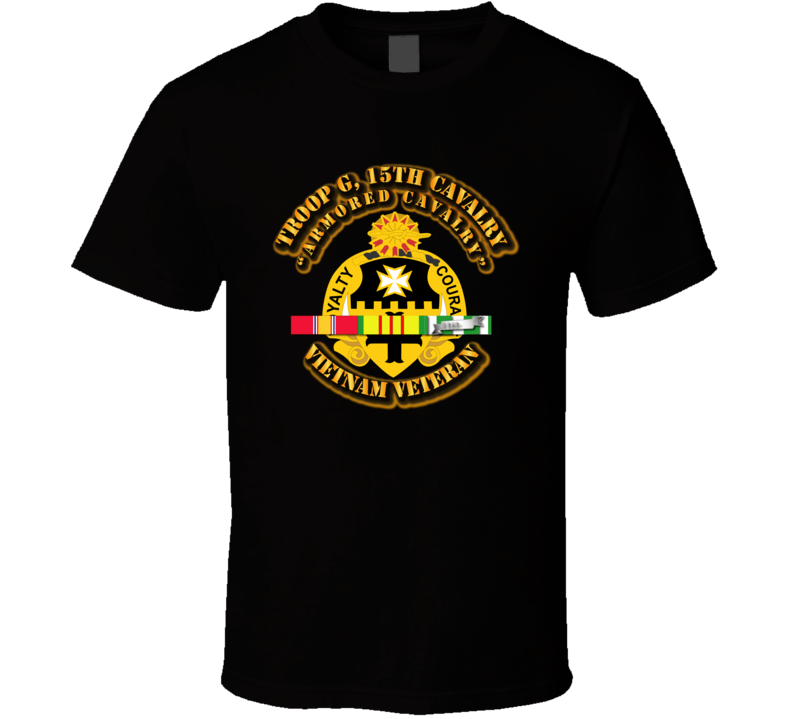 Troop G, 5th Cavalry (armored Cavalry) W Svc Ribbons - T-shirt