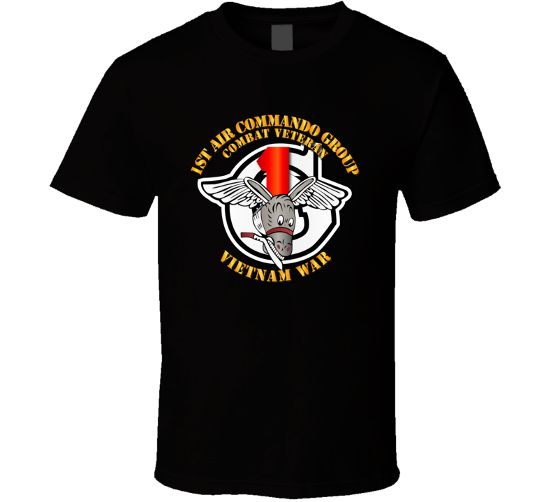 Usaf -1st Air Commando Group - Vietnam War  With Txt T Shirt