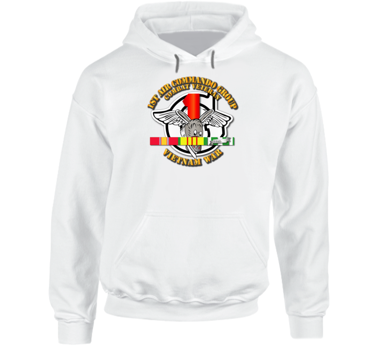 USAF -1st Air Commando Group - Vietnam War  w SVC Ribbons hoodie