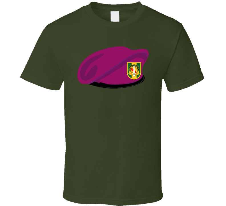 Army - Beret - 16th Mp Bde W Dui Wo Txt T Shirt