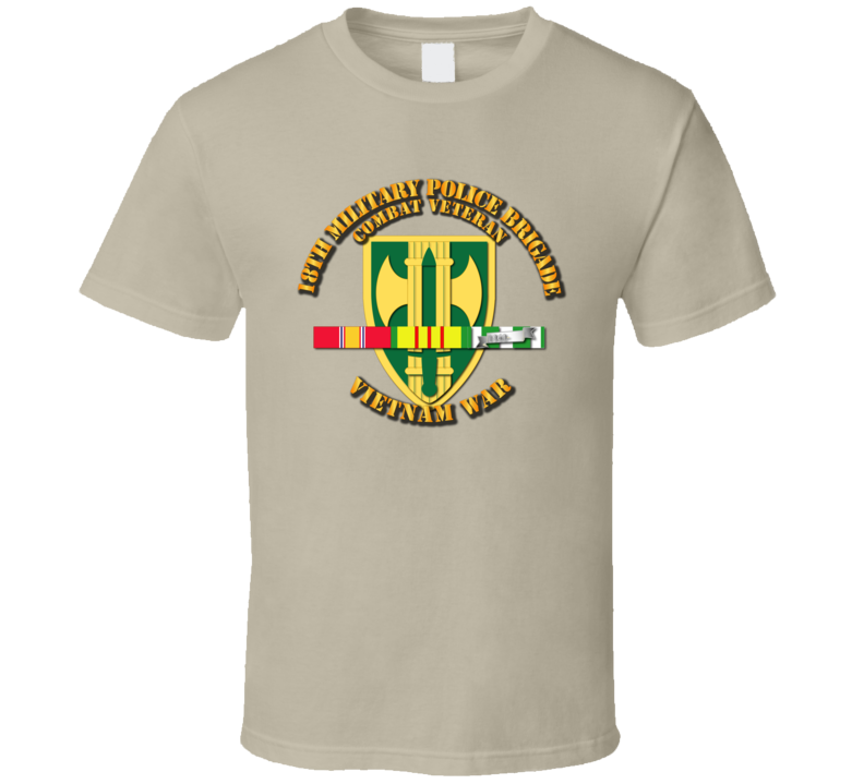 Army - 18th Mp Bde - Vietnam War  W Svc Ribbons T Shirt