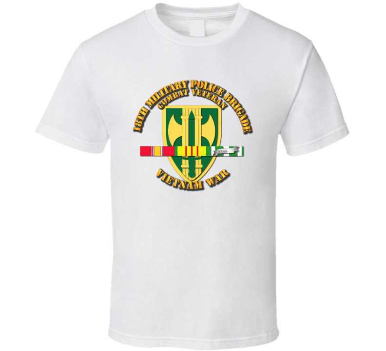 Army - 18th Mp Bde - Vietnam War  W Svc Ribbons T Shirt