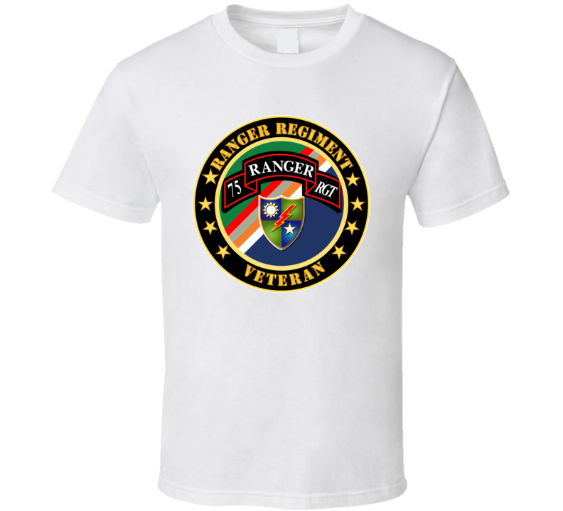 Army - Ranger Regiment Veteran - Scroll - Dui T Shirt