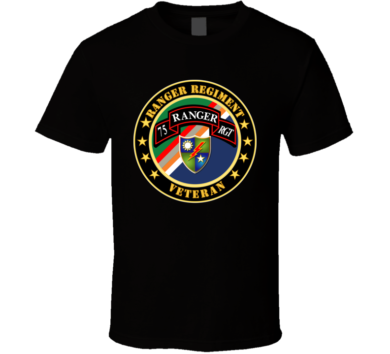 Army - Ranger Regiment Veteran - Scroll - Dui T Shirt
