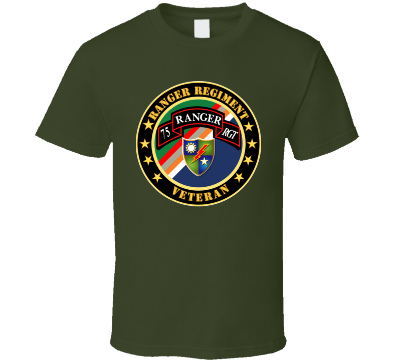 Army - Ranger Regiment Veteran - Scroll - Dui T Shirt