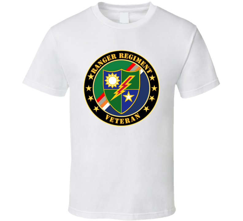 Army - Ranger Regiment Veteran - Dui T Shirt