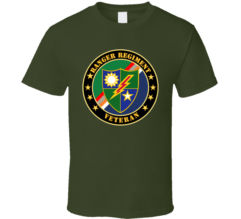 Army - Ranger Regiment Veteran - Dui T Shirt