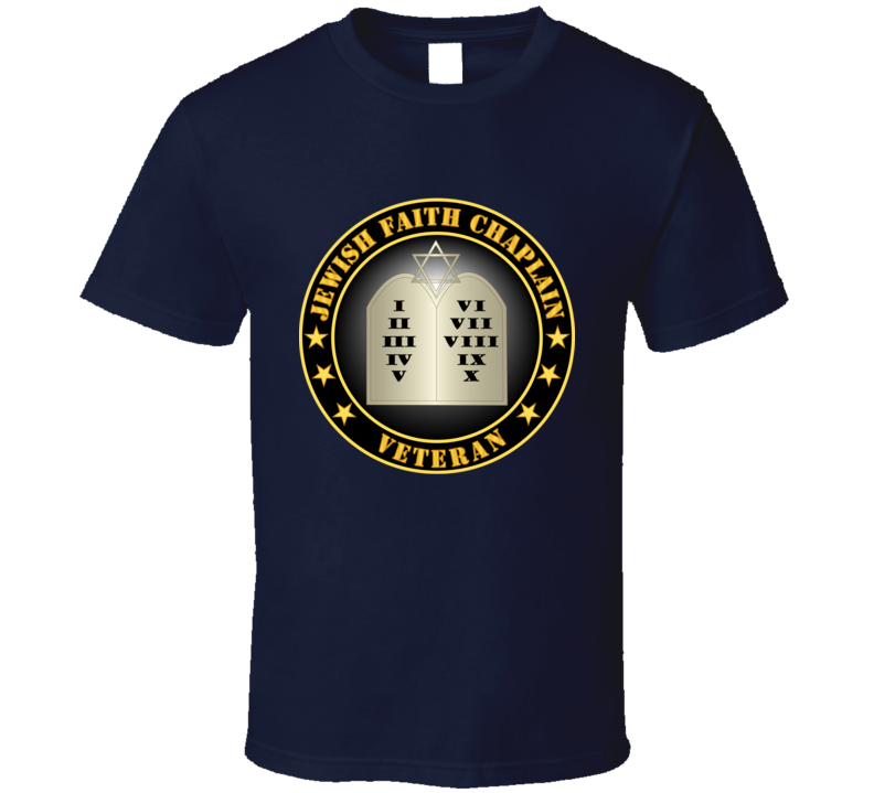 Army - Jewish Faith Chaplain Veteran T Shirt