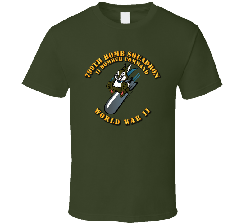 Aac - 799th Bomb Squadron - Ii Bomber Cmd T-shirt
