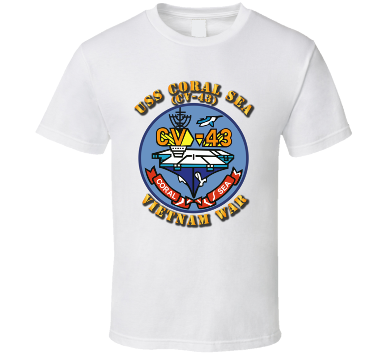 USN - USS Coral Sea (CV-43) VN w Txt T-Shirt