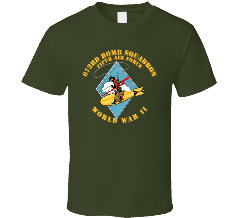 Aac - 673rd Bomb Squadron - 5th Af - T-shirt