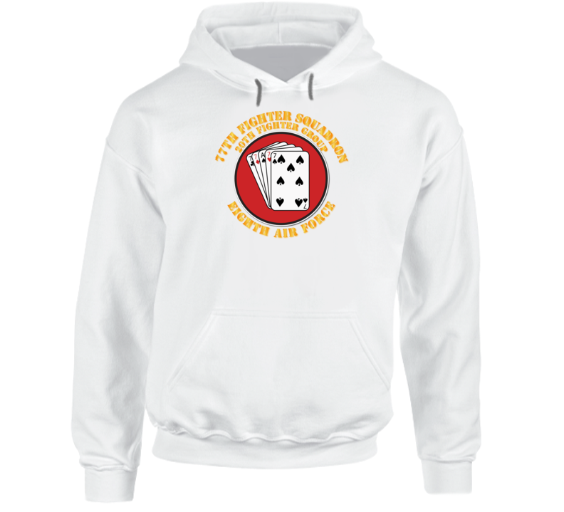 Aaf - 77 Fighter Squadron - 20th Fg - 8th Af - Hoodie
