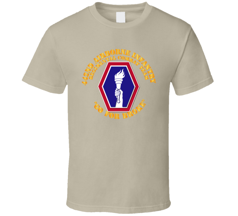 Army - 442nd Airborne Infantry Regimental Combat Team T Shirt