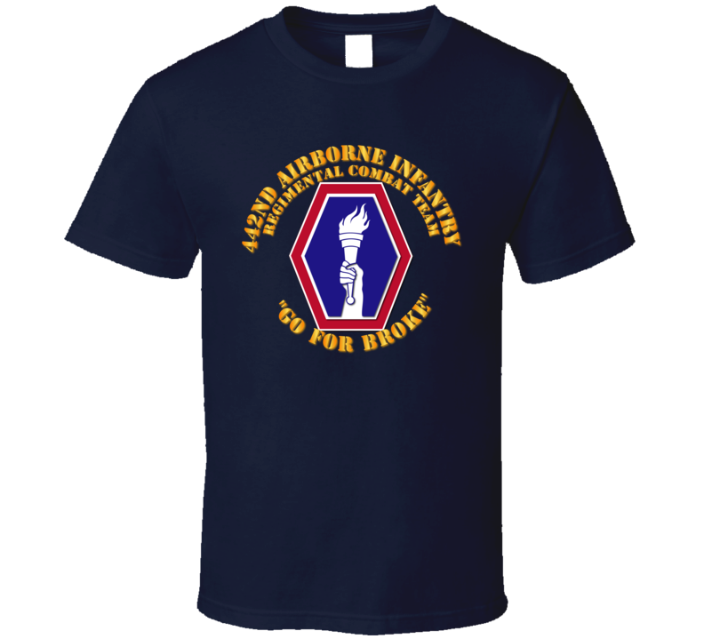 Army - 442nd Airborne Infantry Regimental Combat Team T Shirt