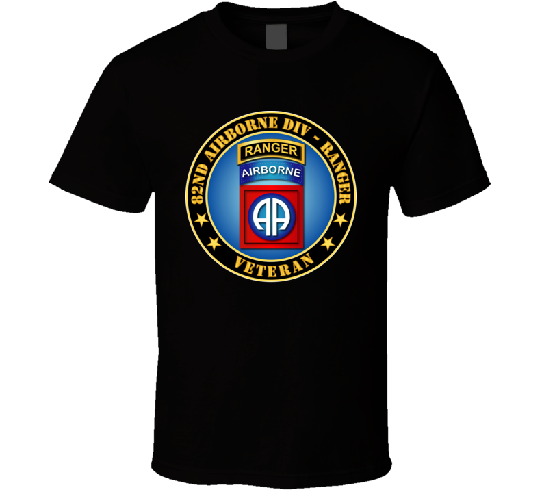 Army - 82nd Airborne Div - Ranger Veteran T-shirt