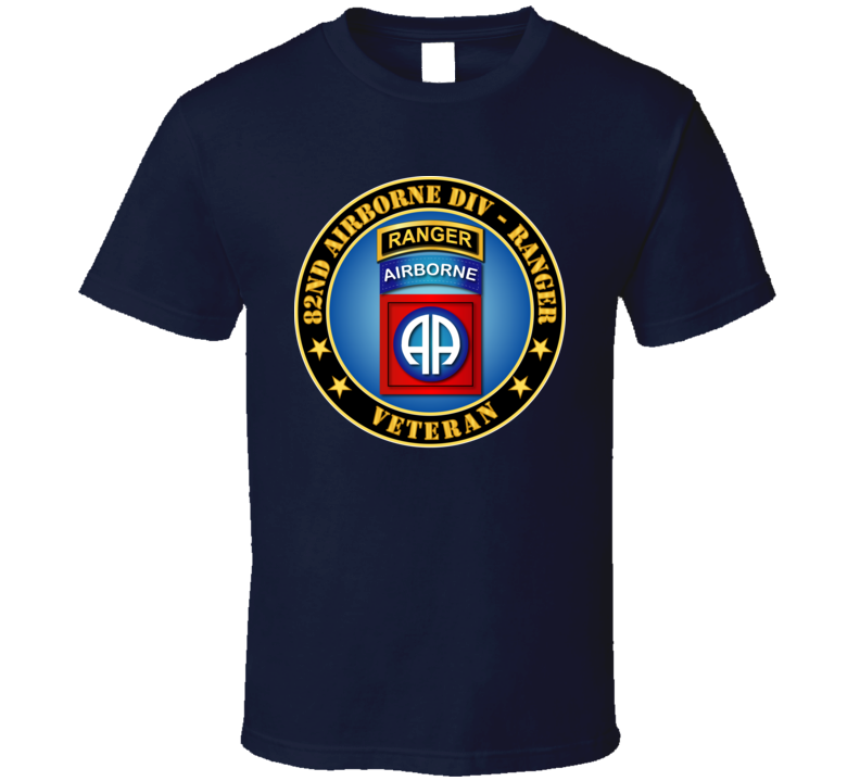 Army - 82nd Airborne Div - Ranger Veteran T-shirt