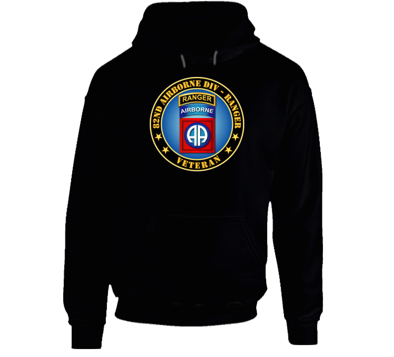 Army - 82nd Airborne Div - Ranger Veteran Hoodie