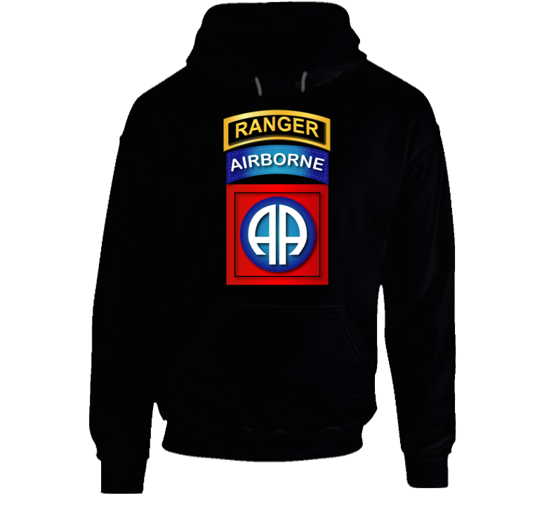 Army - 82nd Airborne Division - Ssi - Ranger Wo Txt Hoodie