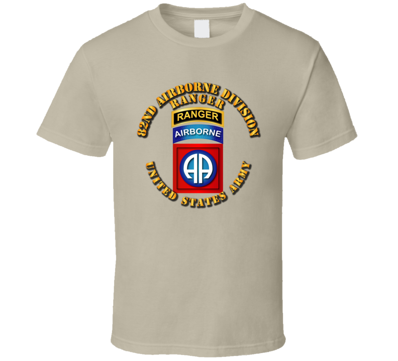 Army - 82nd Airborne Division - Ssi - Ranger T-shirt