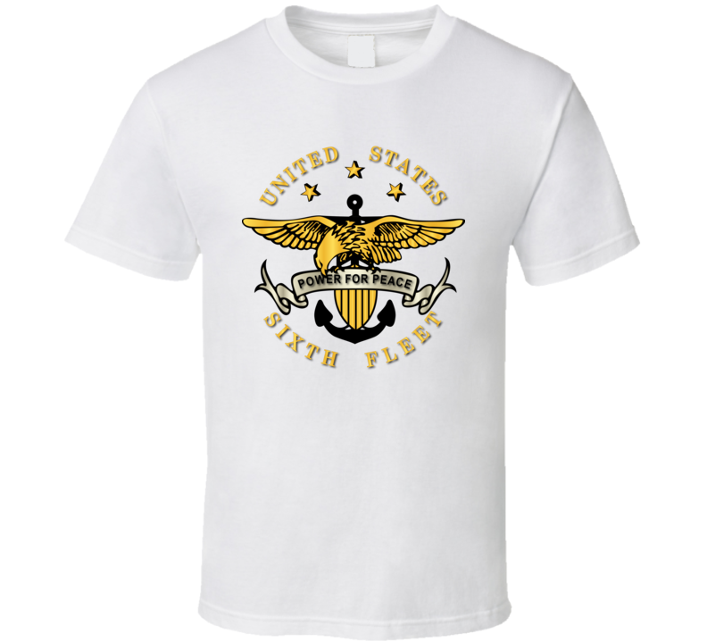 Navy - Sixth Fleet Wo Txt Wo Backgrnd T-shirt