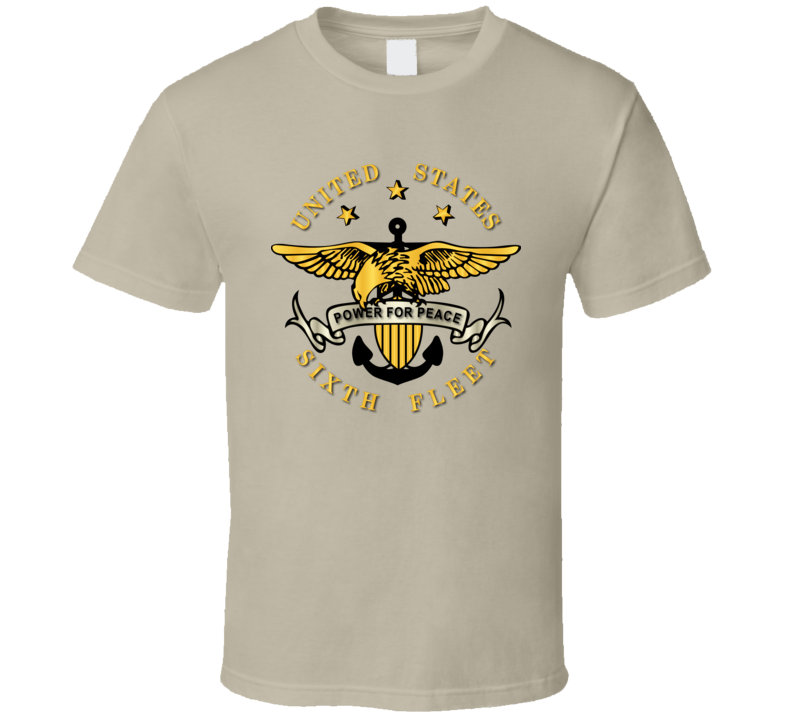 Navy - Sixth Fleet Wo Txt Wo Backgrnd T-shirt Navy - Sixth Fleet Wo Txt Wo Backgrnd T-shirt