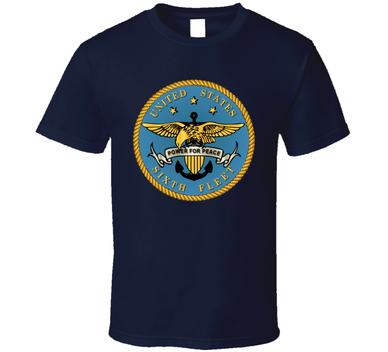 Navy - Sixth Fleet Wo Txt T-shirt Navy - Sixth Fleet Wo Txt T-shirt
