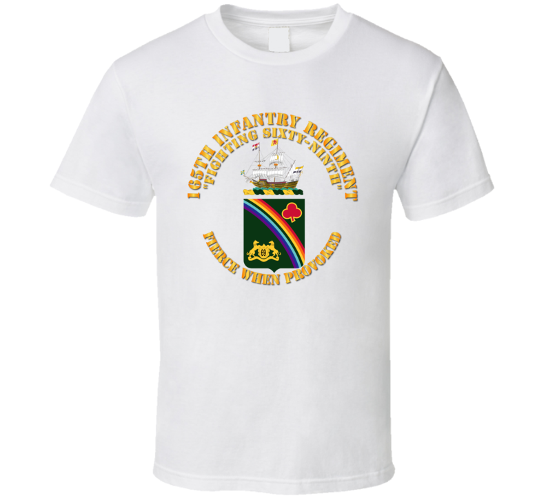 Army - Coa - 165th Infantry Regiment T Shirt Army - Coa - 165th Infantry Regiment T Shirt