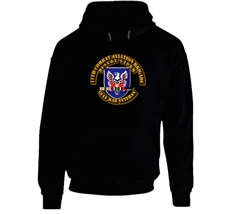 Army - 11th Combat Aviation Brigade W Ds Svc Ribbons Hoodie