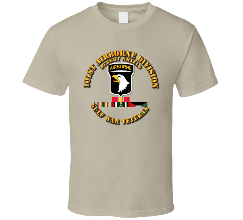 Army - 101st Airborne Division - Desert Shield w Svc T Shirt