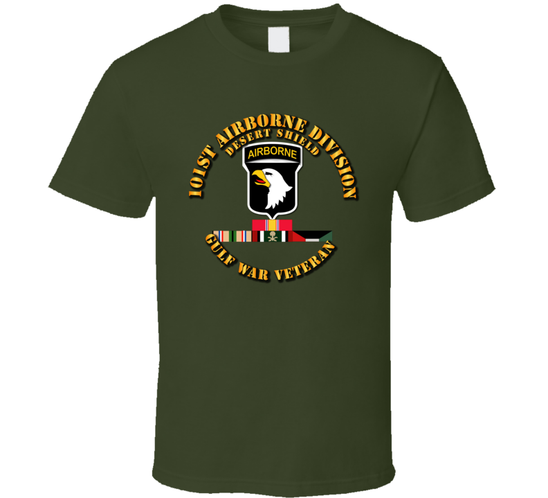 Army - 101st Airborne Division - Desert Shield w Svc T Shirt